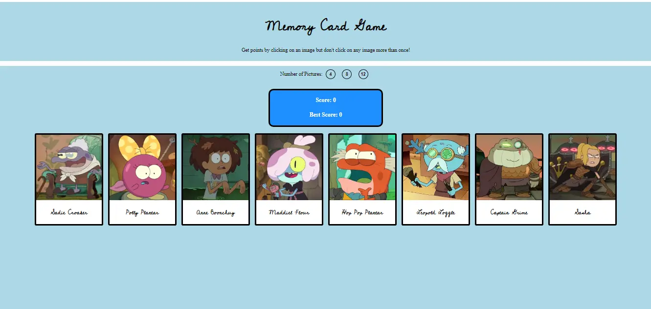 memory card game